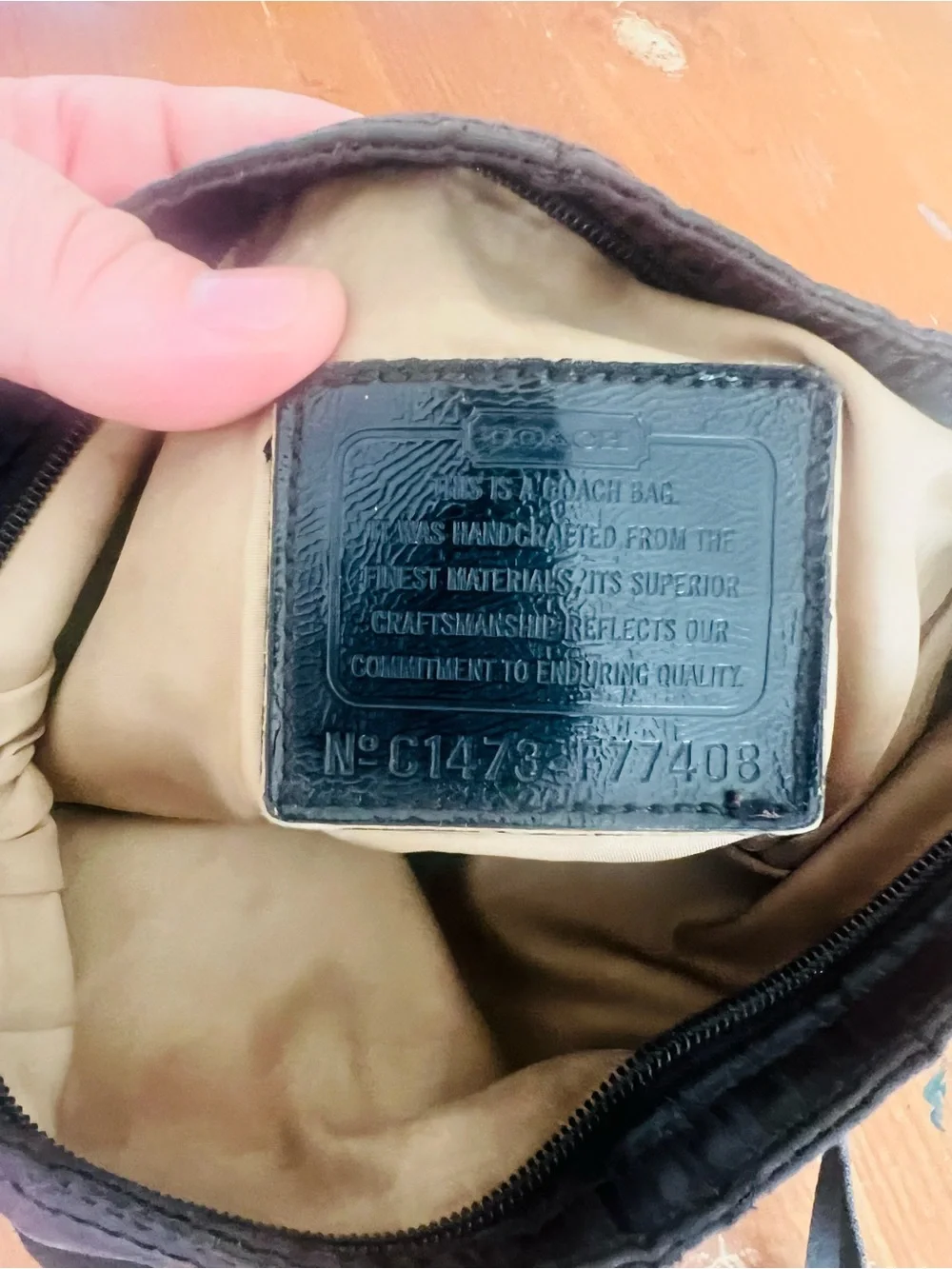 Coach Black Signature Crossbody Messenger Bag